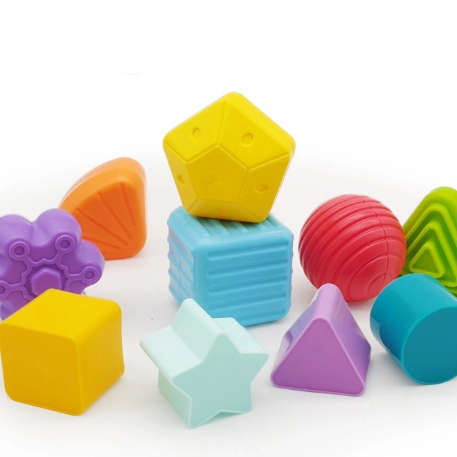 Flexibilní senzorické kostky Anti-Stress Sorter Eraser Blocks pro děti