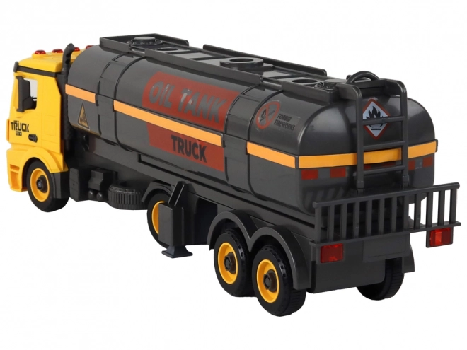 DIY Twisting and Unwinding Tank Truck Žlutá světla Zvuk