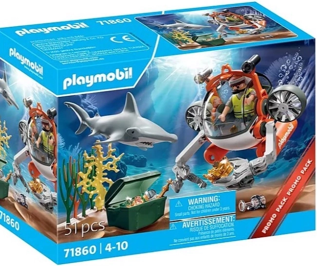 Playmobil lov pokladu s ponorkou