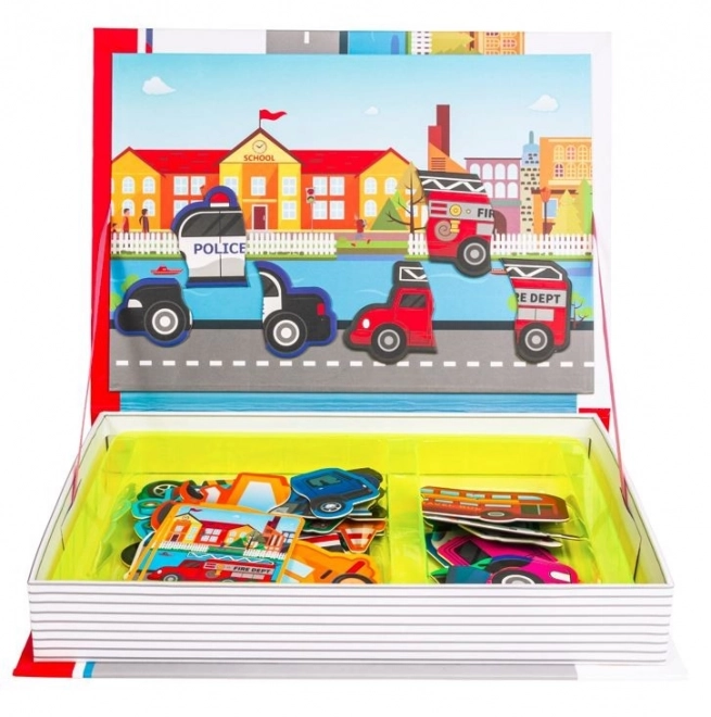 Magnetické puzzle Vozidla