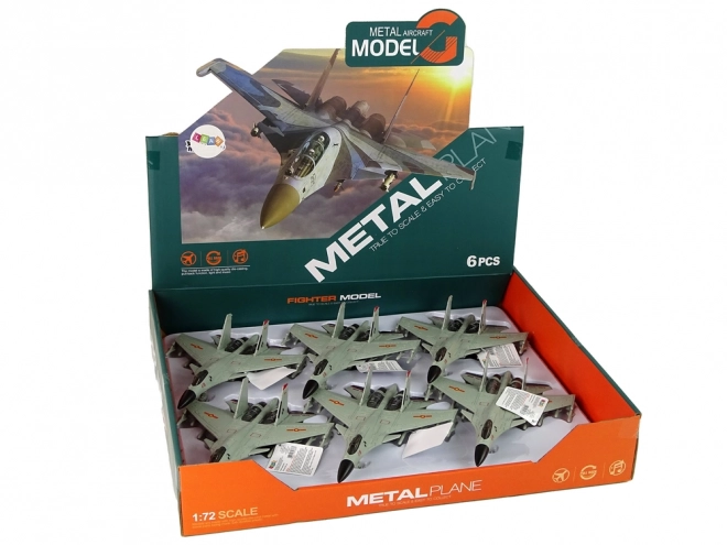 Fricční pohon stíhacího letadla v měřítku 1:72 šedé