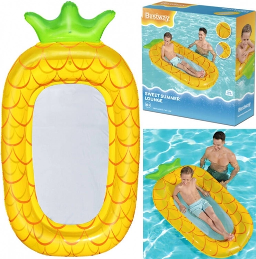 Bestway nafukovací vodní hamak pro děti Ananas se síťovaným dnem