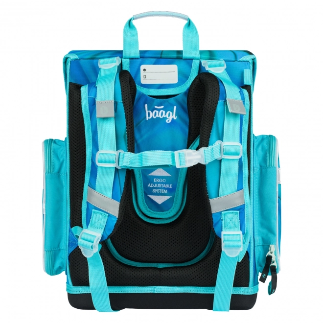 Školní set BAAGL ERGO Butterfly: aktovka, penál, sáček