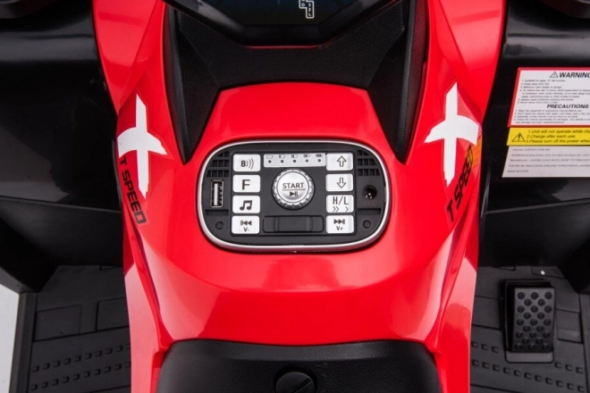 Dětská elektrická čtyřkolka Red Race 24V