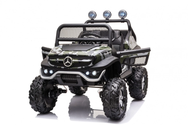 Dětské elektrické auto Unimog S v maskáčové barvě