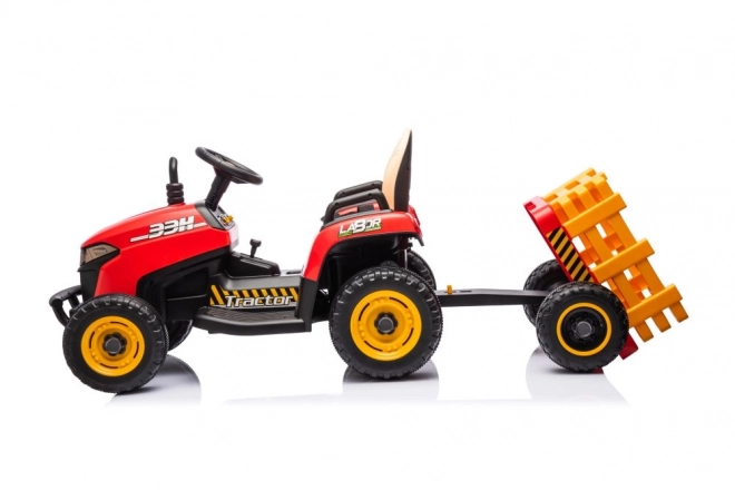 Bateriový traktor BBH-030 červený