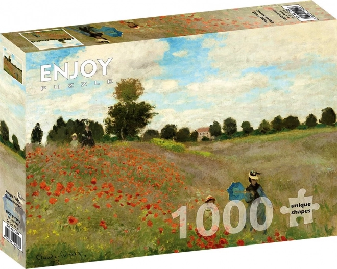 Puzzle Claude Monet: Makové pole 1000 dílků