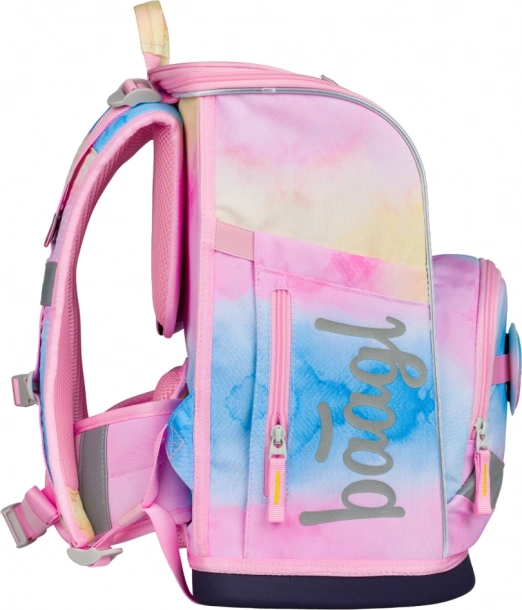 Baagl set Zippy Plus Rainbow Unicorn: aktovka, penál, sáček, zástěra, peněženka