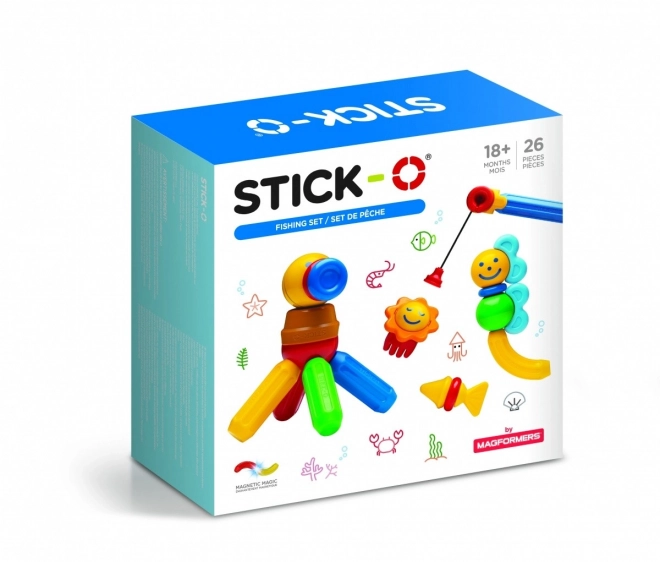 Stick-O Magnetická stavebnice Rybaření