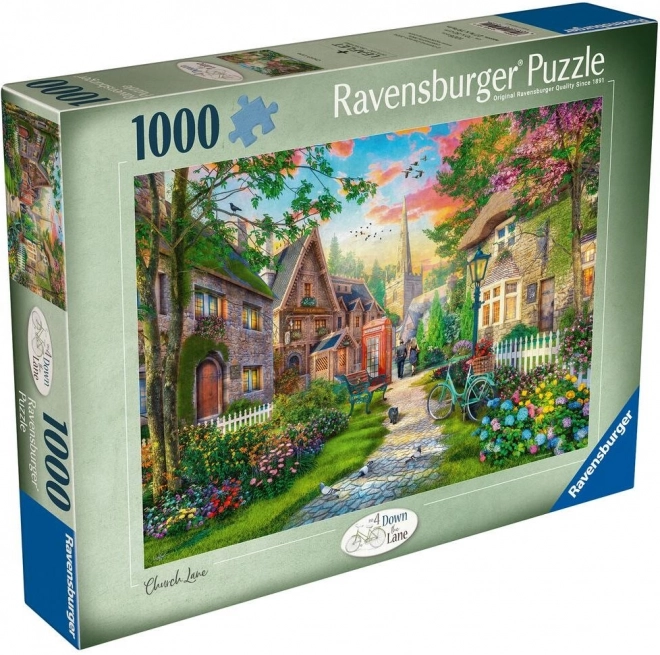RAVENSBURGER Puzzle Procházka venkovskou uličkou 1000 dílků