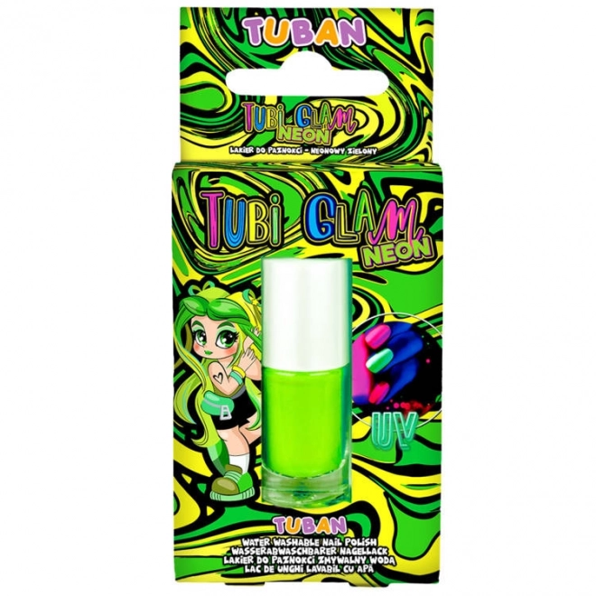 Lak na nehty Tubi Glam - neonová zelená