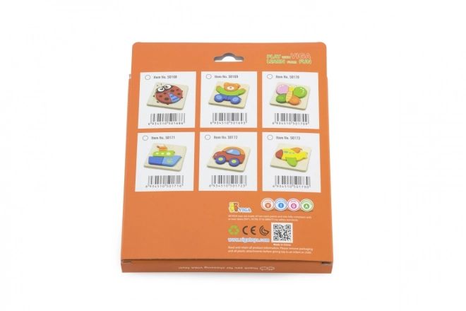 První dřevěná puzzle pro děti Viga Medvěd