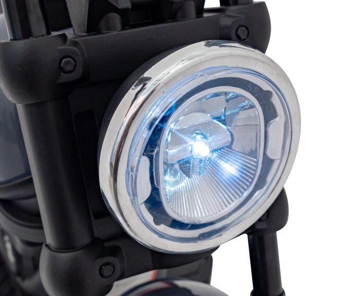 Motocikel Chopper FASTER – Šedý