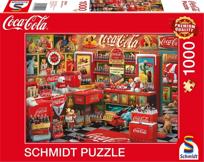 Puzzle Coca Cola Nostalgický obchod 1000 dílků
