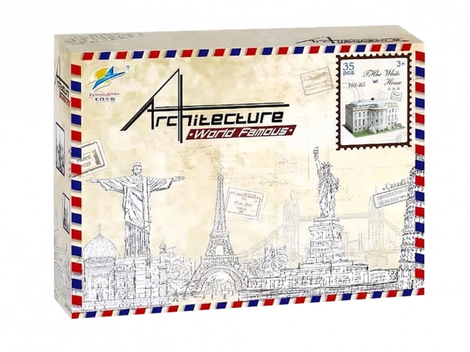 3D prostorové puzzle budovy BÍLÉHO DOMU ZA2529