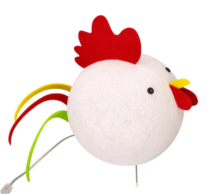Hravý kohoutí design pro dětský pokoj