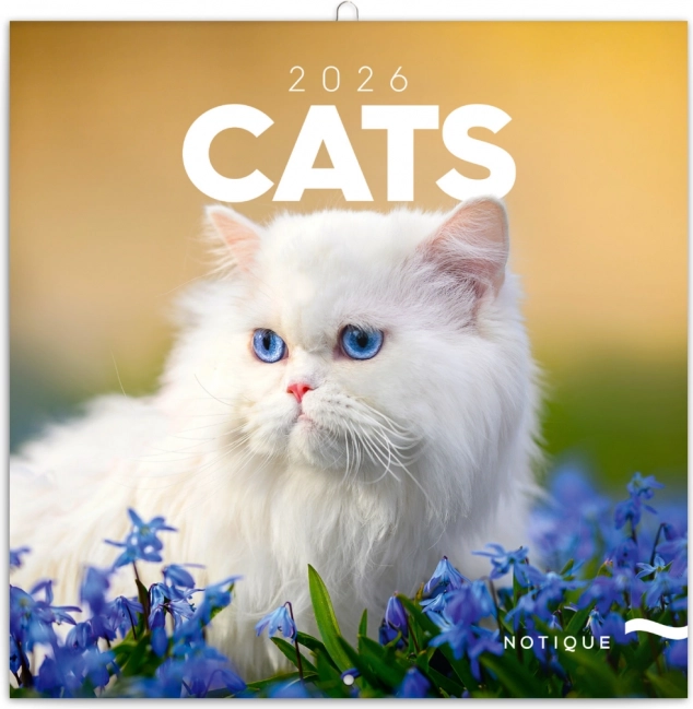 Poznámkový kalendář Kočky 2026