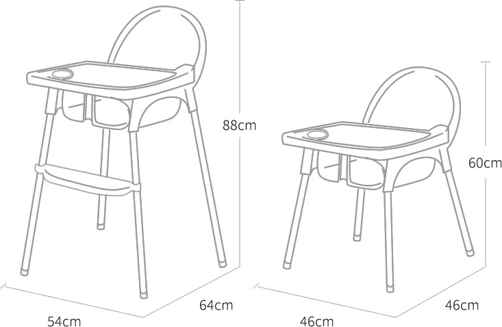 Nastavitelná výška pro pohodlné stolování
