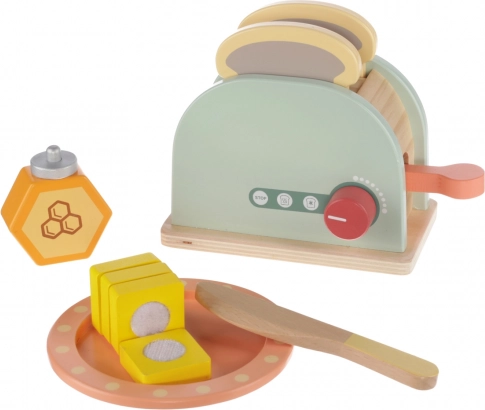 Dřevěný toaster set pro děti