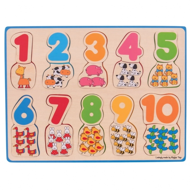 Počítací puzzle Bigjigs Toys
