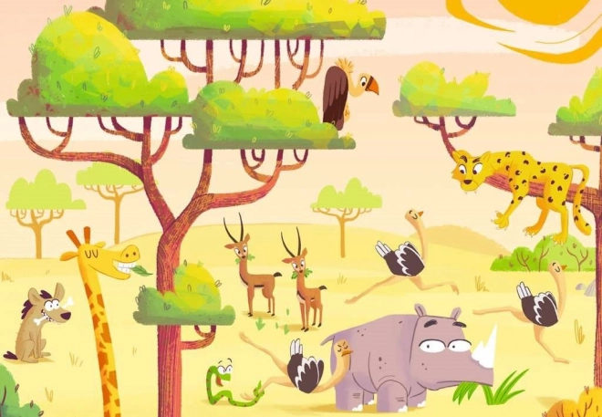 Puzzle & Play: Safari - RAVENSBURGER 2x24 dílků