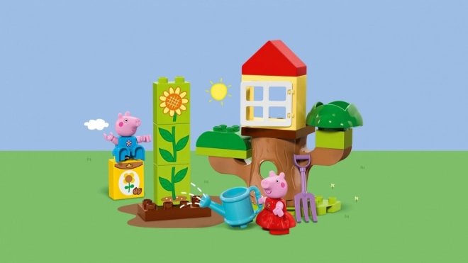 LEGO DUPLO Peppa Pig Zahrada a domek na stromě