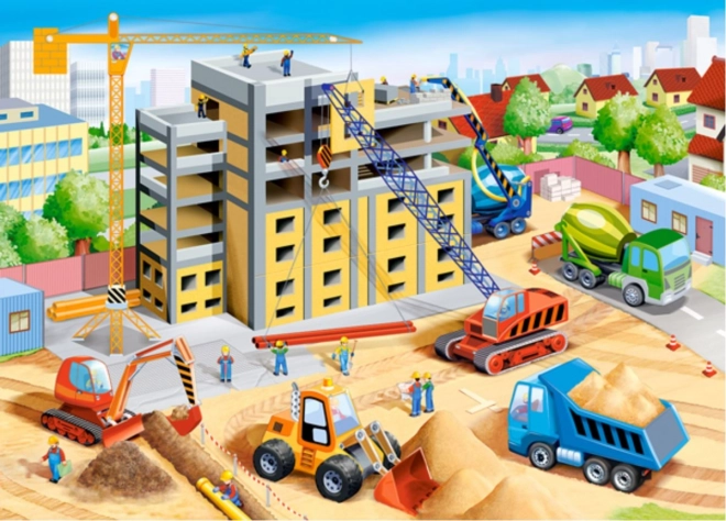 Puzzle staveniště pro děti 60 dílků