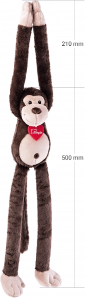 Plyšová opička Coffee - Hug me 70 cm