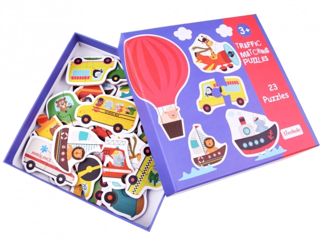 Puzzle s vozidly pro děti od 3 let