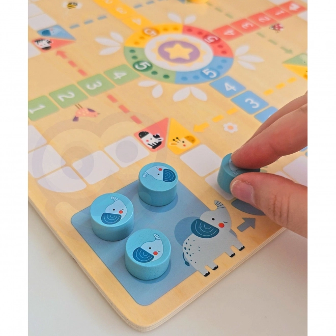 Woopie Green stolní hry Logické 2v1 Ludo Člověče, nezlob se + Zachraň zvířátka