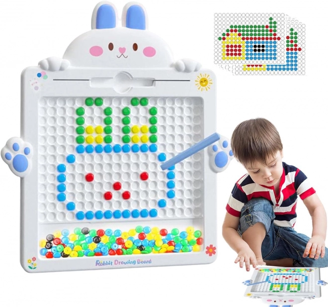 Magnetická tabule pro děti Montessori MagPad Králík