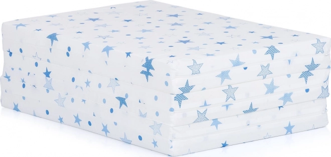 CHIPOLINO Skládací matrace 60 x 120 cm White,blue stars