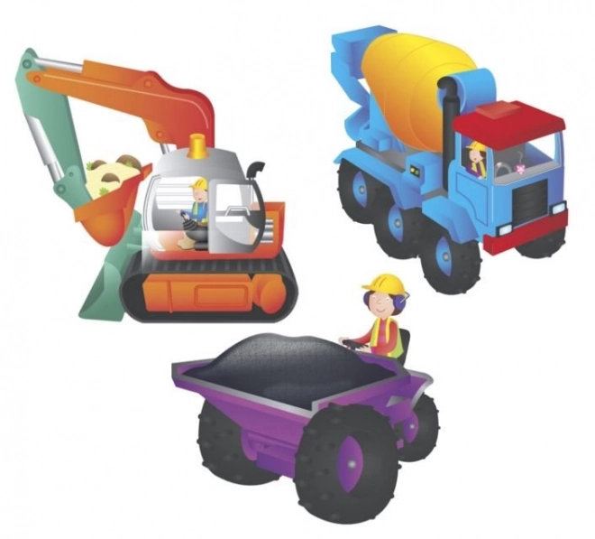 Galt obří podlahové puzzle Staveniště