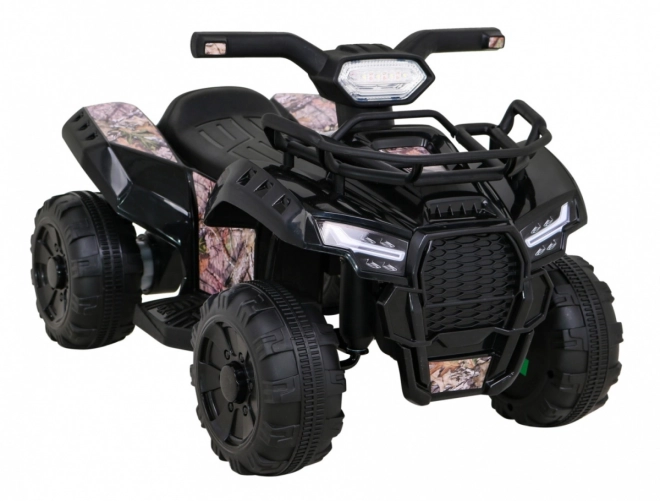 Dětská bateriová čtyřkolka Storm + 25W motor + MP3 USB + LED dioda – Černá