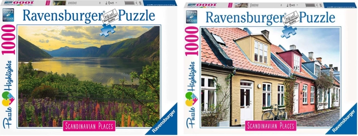 Sada dvou puzzle 2 × 1000 dílků RAVENSBURGER