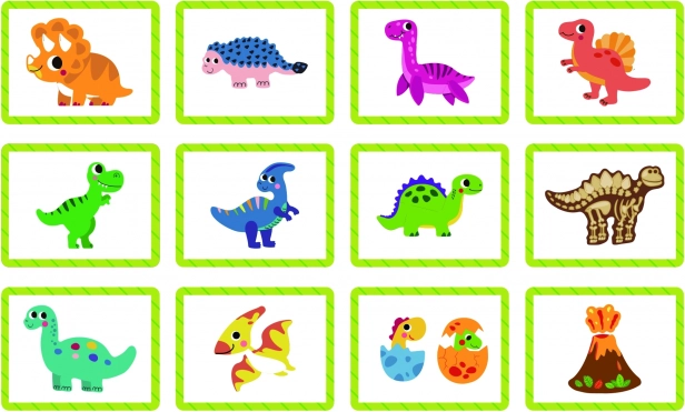 Magnetická skládačka dinosauři od Tooky Toy