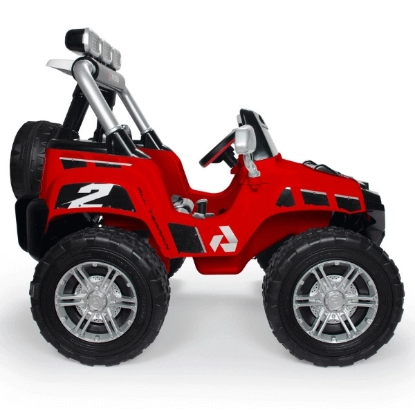 Dvouosobové elektrické auto Monster 24V Červené s LED