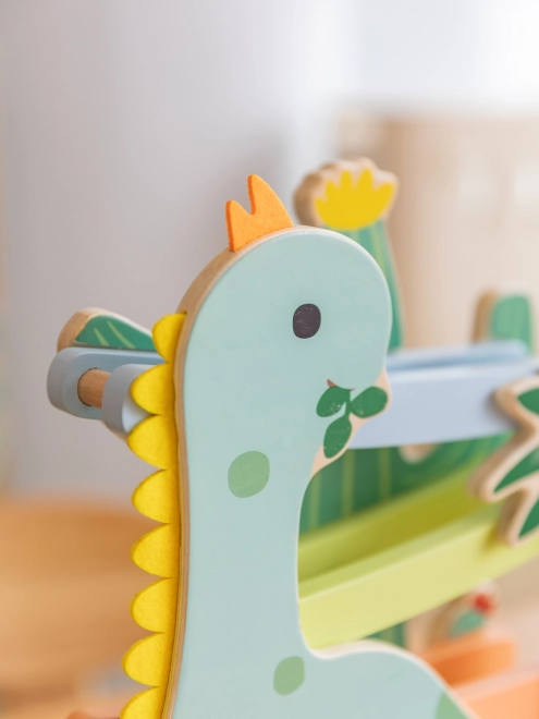 Klasická dřevěná dinosauří dráha