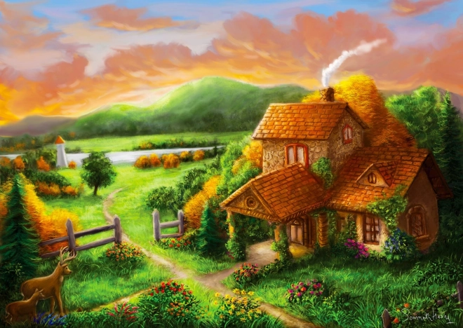 ENJOY puzzle chaloupka za soumraku – 1000 dílků