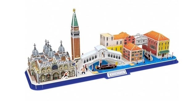 3D puzzle panorama Benátky - 126 dílků
