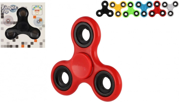 fidget spinner kovovo–plastový 7 cm, mix barev