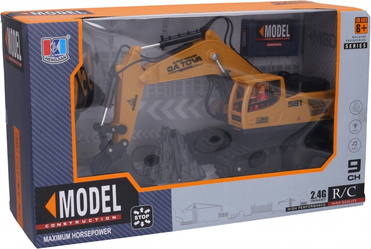 Kouřící RC bagr na dálkové ovládání 2.4 GHz