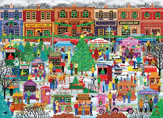 Eurographics puzzle Vánoční trh v centru XL 500 dílků