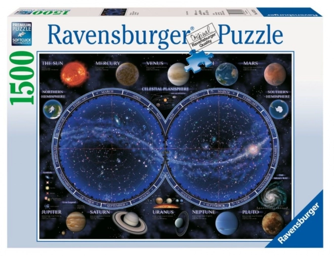 Puzzle Hvězdná mapa oblohy