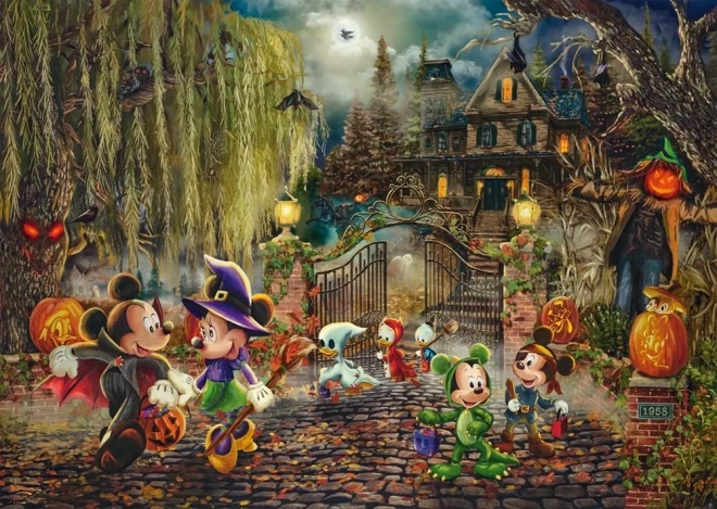 Puzzle Disney: Mickey a Minnie na Halloween 1000 dílků