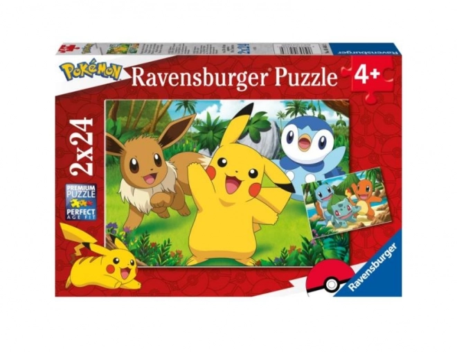 Puzzlí Pokémony 2x24 ks