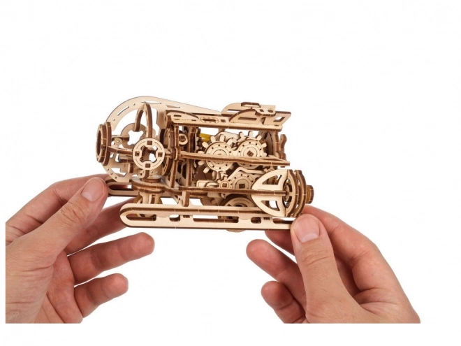 Dřevěné 3D mechanické puzzle Steampunková ponorka