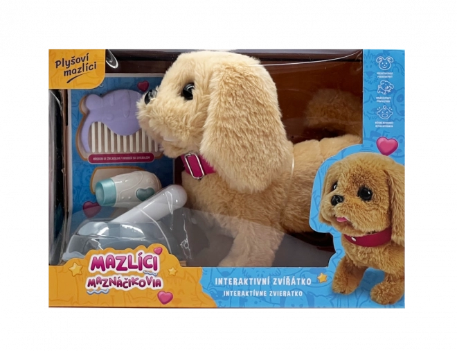 Mazlíci hrací set - pejsek Alík béžový