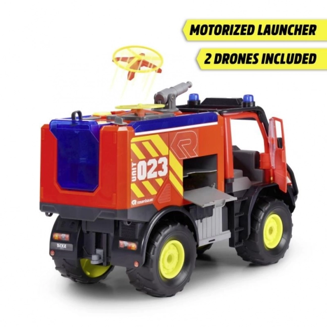Hasičské auto Mercedes-Benz Unimog U530 s efekty