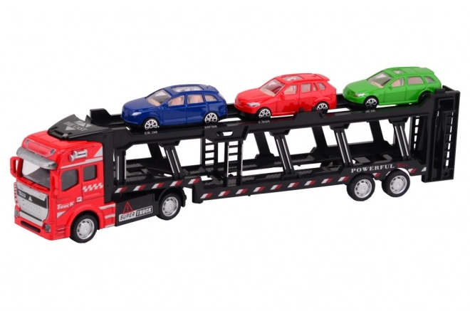 Nákladní auto - přeprava aut kovový model
